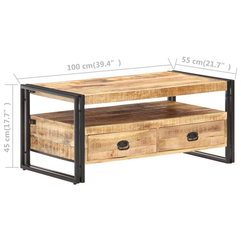 Rustika Rowe -  Coffee Table 100x55x45 cm Rough Mango Wood